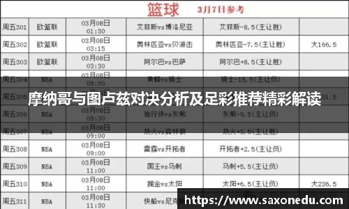 摩纳哥与图卢兹对决分析及足彩推荐精彩解读
