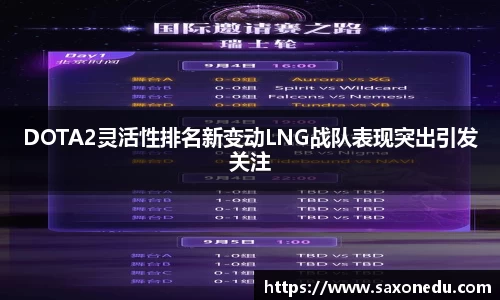 DOTA2灵活性排名新变动LNG战队表现突出引发关注